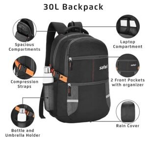 Safari Omega Pro 35L Laptop Backpack with Raincover